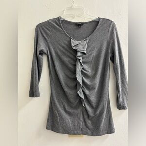 XS Talbots ruffle detail Blouse